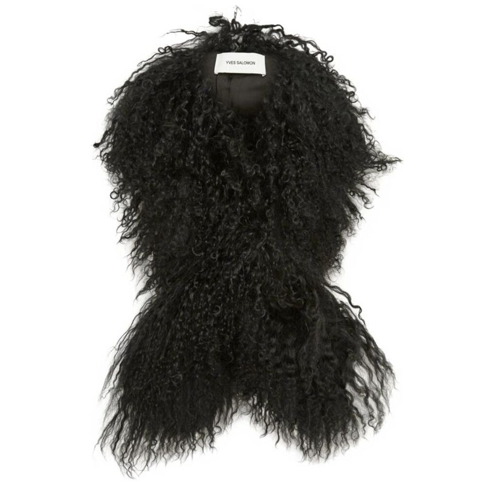 Yves Salomon Women Scarf Long Hair Lamb
